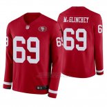 Camiseta NFL Hombre San Francisco 49ers Mike Mcglinchey Rojo Therma Manga Larga