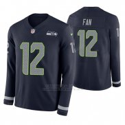 Camiseta NFL Hombre Seattle Seahawks Fan Azul Therma Manga Larga