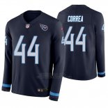 Camiseta NFL Hombre Tennessee Titans Kamalei Correa Azul Therma Manga Larga