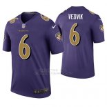 Camiseta NFL Legend Hombre Baltimore Ravens Kaare Vedvik Violeta Color Rush