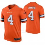 Camiseta NFL Legend Hombre Denver Broncos Brett Rypien Naranja Color Rush