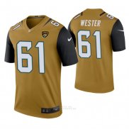 Camiseta NFL Legend Hombre Jacksonville Jaguars Leonard Wester Color Rush Oro