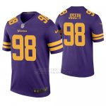 Camiseta NFL Legend Hombre Minnesota Vikings Linval Joseph Violeta Color Rush