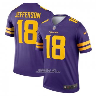 Camiseta NFL Legend Minnesota Vikings Justin Jefferson Alterno Violeta