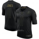 Camiseta NFL Limited Atlanta Falcons Jones 2020 Salute To Service Negro
