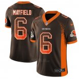 Camiseta NFL Limited Cleveland Browns Mayfield Rush Drift Fashion Marron