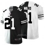 Camiseta NFL Limited Cleveland Browns Ward White Black Split