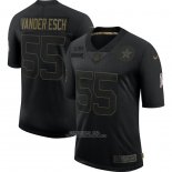 Camiseta NFL Limited Dallas Cowboys Vander Esch 2020 Salute To Service Negro