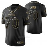 Camiseta NFL Limited Denver Broncos Ja'wuan James Golden Edition Negro
