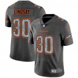 Camiseta NFL Limited Denver Broncos Lindsay Static Fashion Gris
