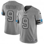 Camiseta NFL Limited Detroit Lions Stafford Team Logo Gridiron Gris