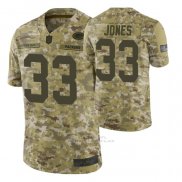 Camiseta NFL Limited Green Bay Packers 33 Aaron Jones 2018 Salute To Service Camuflaje