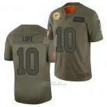 Camiseta NFL Limited Green Bay Packers Jordan Love 2019 Salute To Service Verde