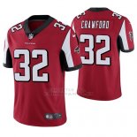 Camiseta NFL Limited Hombre Atlanta Falcons Justin Crawford Rojo Vapor Untouchable