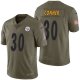 Camiseta NFL Limited Hombre Pittsburgh Steelers 30 James Conner 2017 Salute To Service Verde