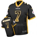 Camiseta NFL Limited Hombre Pittsburgh Steelers 7 Ben Roethlisberger Negro Stitched Drift Fashion