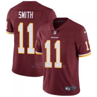 Camiseta NFL Limited Hombre Washington Commanders 11 Alex Smith Burgundy Rojo Stitched Vapor Untouchable