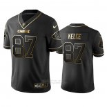 Camiseta NFL Limited Kansas City Chiefs Travis Kelce Golden Edition Negro