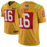 Camiseta NFL Limited Los Angeles Rams Jared Goff Ciudad Edition Oro