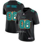 Camiseta NFL Limited Miami Dolphins Personalizada Logo Dual Overlap Negro