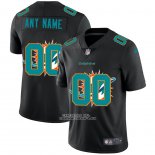 Camiseta NFL Limited Miami Dolphins Personalizada Logo Dual Overlap Negro