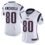 Camiseta NFL Limited Mujer New England Patriots 80 Amendola Blanco