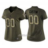 Camiseta NFL Limited Mujer New York Giants Personalizada Salute To Service Verde
