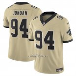 Camiseta NFL Limited New Orleans Saints Cameron Jordan Vapor F.U.S.E. Alterno Oro