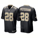 Camiseta NFL Limited Nino New Orleans Saints 28 Adrian Peterson Game Negro