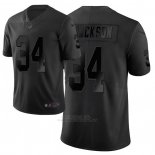 Camiseta NFL Limited Oakland Raiders Jackson Ciudad Edition Negro