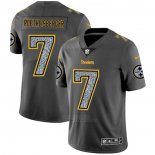 Camiseta NFL Limited Pittsburgh Steelers Roethlisberger Static Fashion Gris