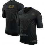 Camiseta NFL Limited San Francisco 49ers Bosa 2020 Salute To Service Negro