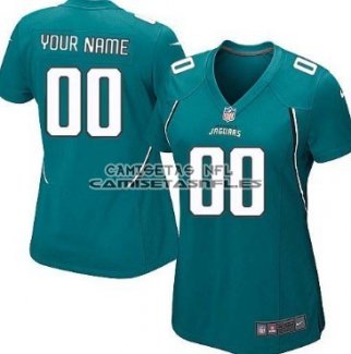 Camiseta NFL Mujer Jacksonville Jaguars Personalizada Azul