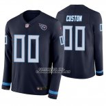 Camiseta NFL Tennessee Titans Personalizada Azul Therma Manga Larga