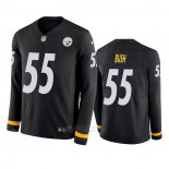 Camiseta NFL Therma Manga Larga Pittsburgh Steelers Devin Bush Negro