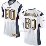 Camiseta New England Patriots Amendola Blanco Nike Gold Elite NFL Hombre