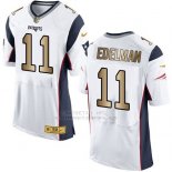 Camiseta New England Patriots Edelman Blanco Nike Gold Elite NFL Hombre