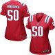 Camiseta New England Patriots Ninkovich Rojo Nike Game NFL Mujer
