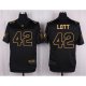 Camiseta Oakland Raiders Lott Negro Nike Elite Pro Line Gold NFL Hombre