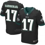 Camiseta Philadelphia Eagles Carmichael Negro Nike Elite NFL Hombre