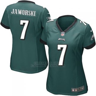Camiseta Philadelphia Eagles Jaworski Verde Nike Game NFL Mujer