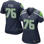 Camiseta Seattle Seahawks Ifedi Azul Oscuro Nike Game NFL Mujer