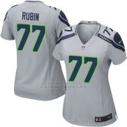 Camiseta Seattle Seahawks Rubin Gris Nike Game NFL Mujer