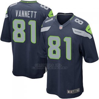 Camiseta Seattle Seahawks Vannett Azul Oscuro Nike Game NFL Nino
