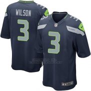 Camiseta Seattle Seahawks Wilson Azul Oscuro Nike Game NFL Nino