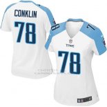 Camiseta Tennessee Titans Conklin Blanco Nike Game NFL Mujer