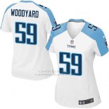 Camiseta Tennessee Titans Woodyard Blanco Nike Game NFL Mujer