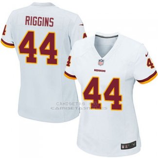 Camiseta Washington Commanders Riggins Blanco Nike Game NFL Mujer