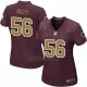 Camiseta Washington Commanders Riley Marron Nike Game NFL Mujer