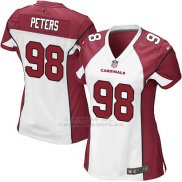 Camiseta Arizona Cardinals Peters Blanco Rojo Nike Game NFL Mujer